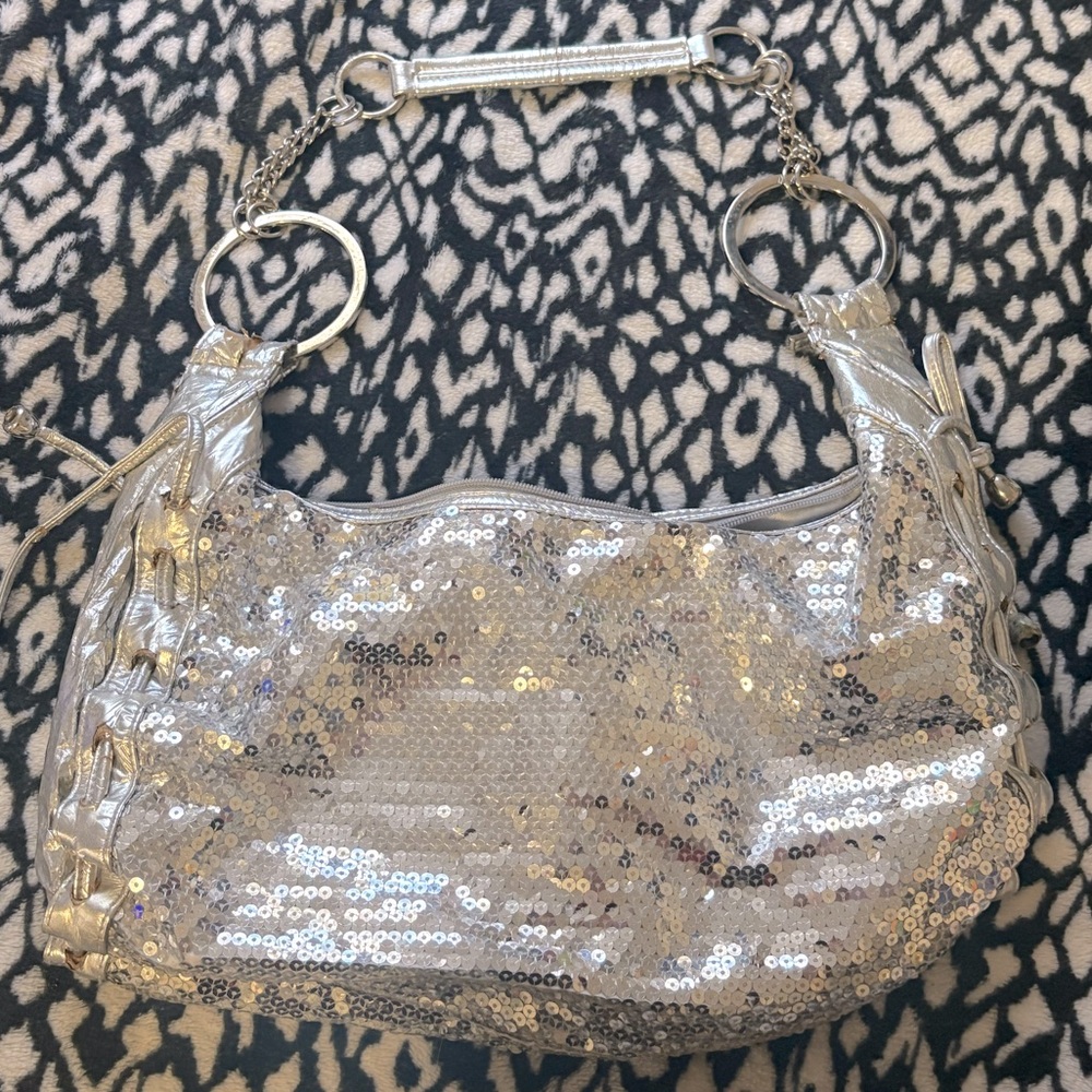 Silver Sequin Women's Bag
